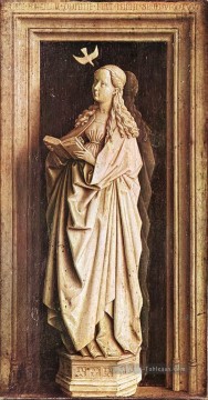 l’Annonciation 2 Renaissance Jan van Eyck Peinture à l'huile